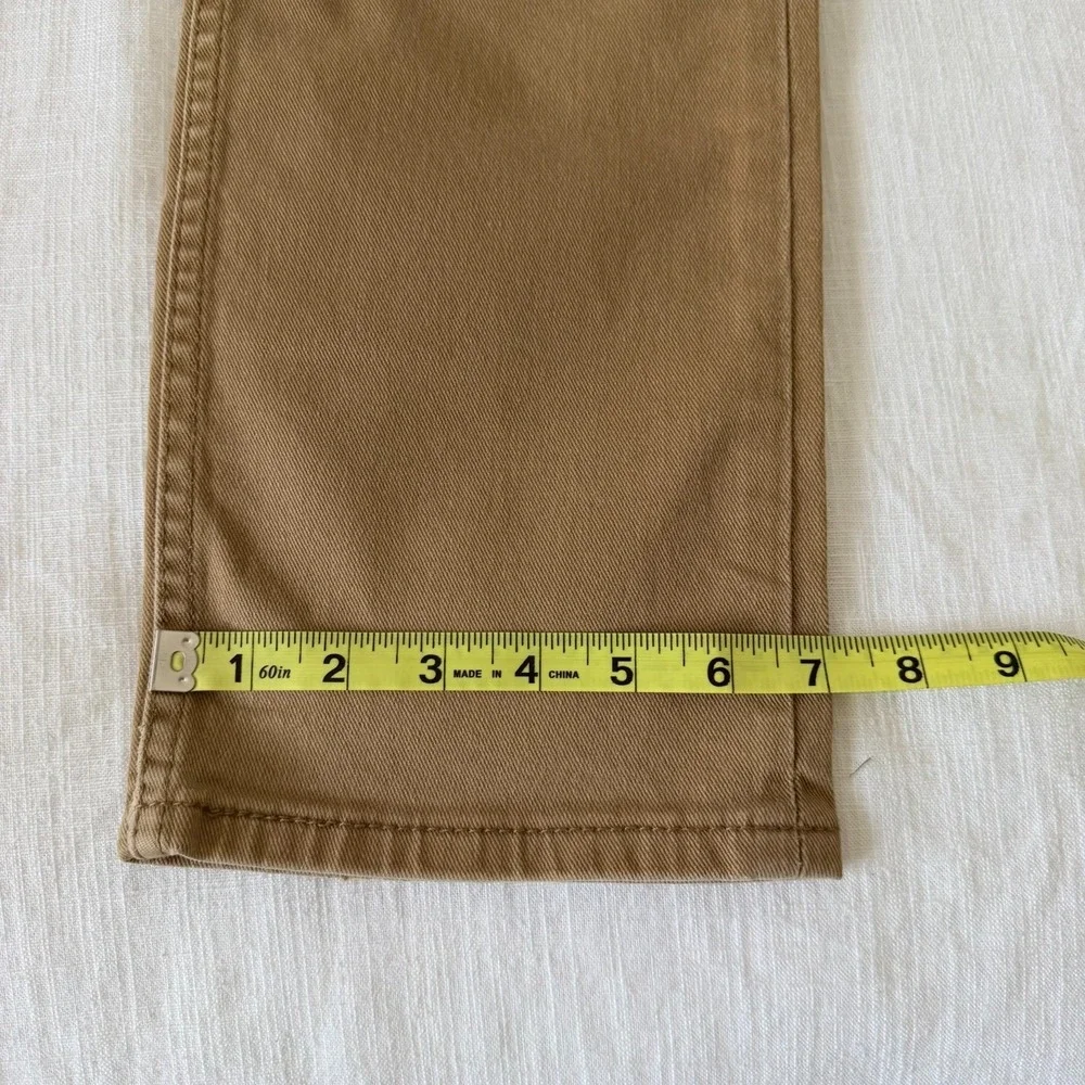 Levi's 513 Mens Khaki‎ Tan Denim Slim Straight Jeans Size 30x32 Neutral Classic
